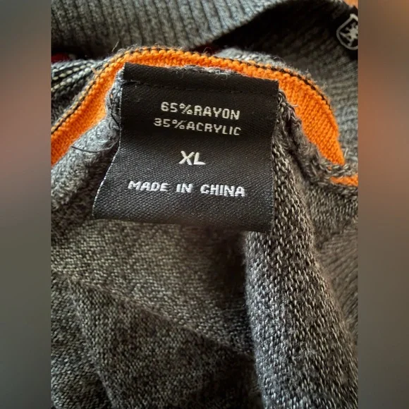 Stacy Adams Vintage Men’s Look Knit HALF Zip Pullover Sweater, Sz XL - Picture 11 of 15